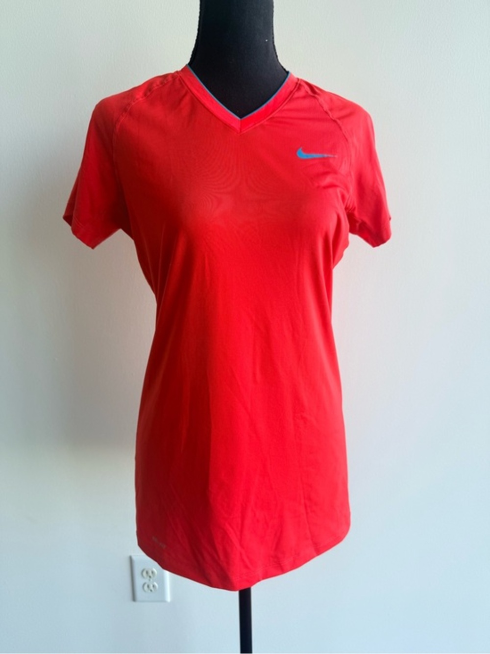 Nike Pro Combat Women’s Bright Red/Orange Dri-Fit Tee